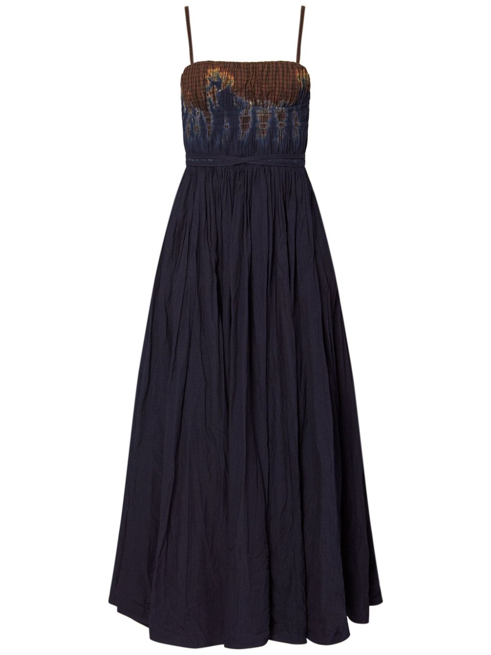 Andrea tie-dye midi dress - Blue