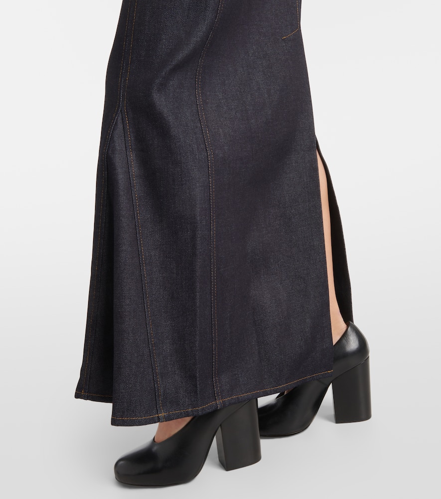 Alis denim maxi skirt