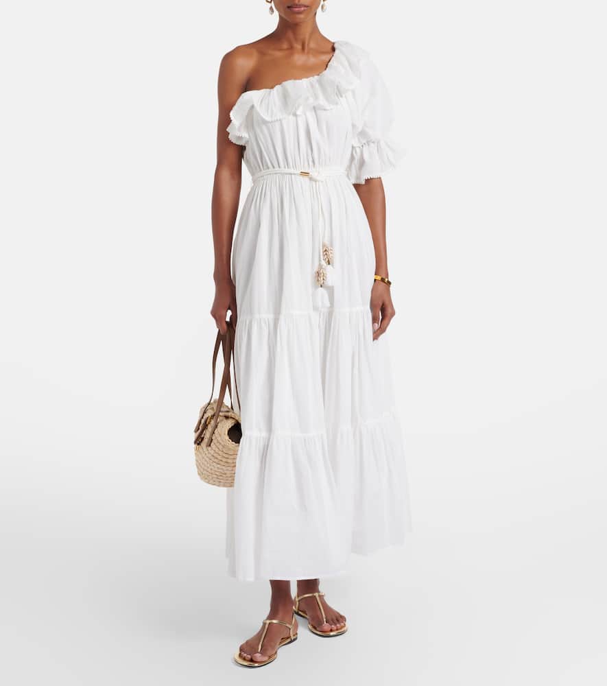 Jay ruffled cotton muslin maxi dress