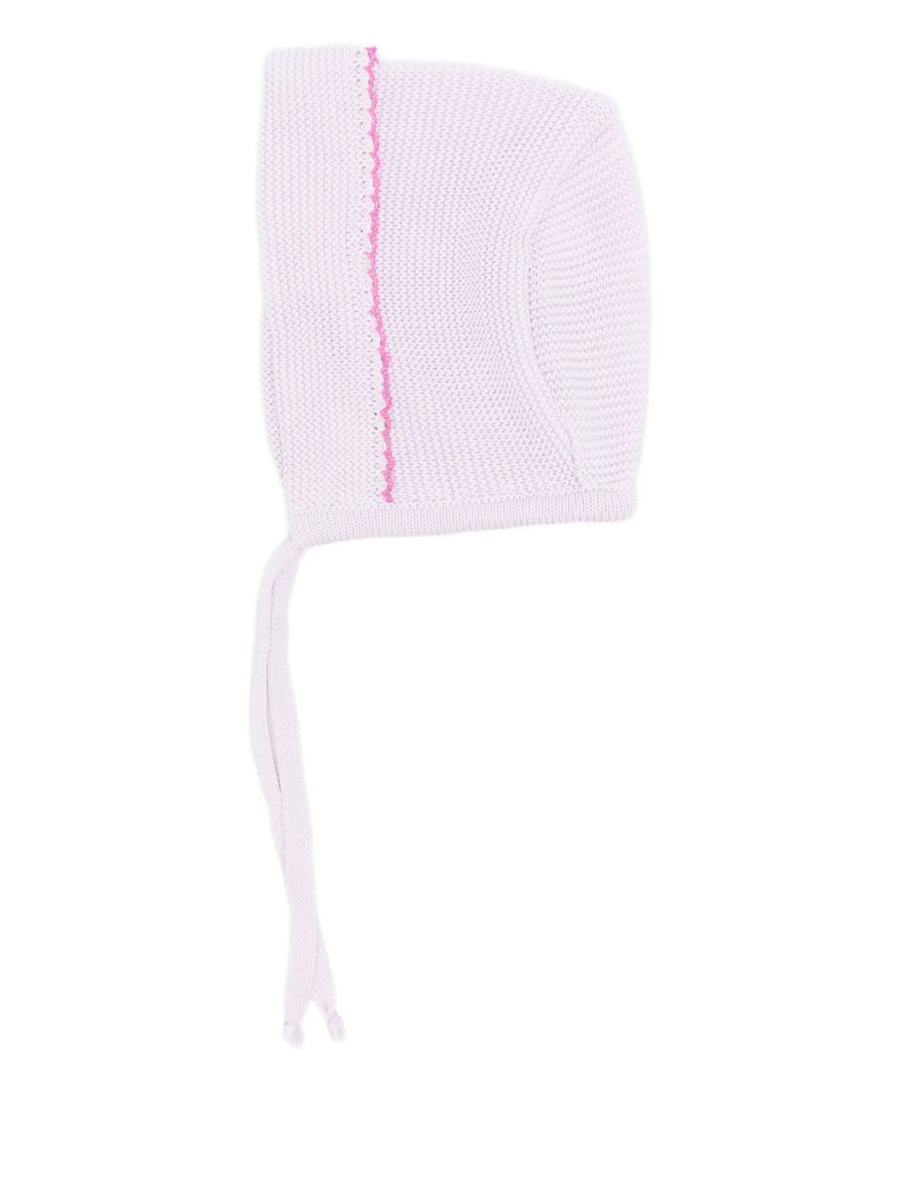 Knitted-texture bonnet - Purple