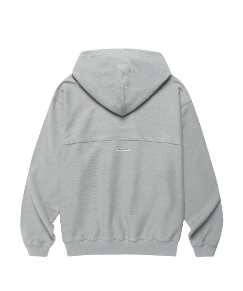 REVERSED CUT-OFF HOODIE GREY