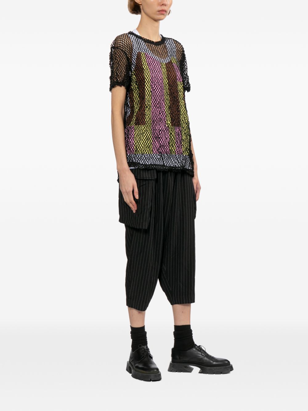 Comme Comme Open Knit T Shirt