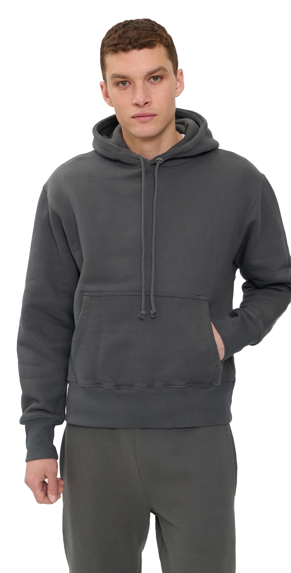 Loopback Hoodie Washed Black