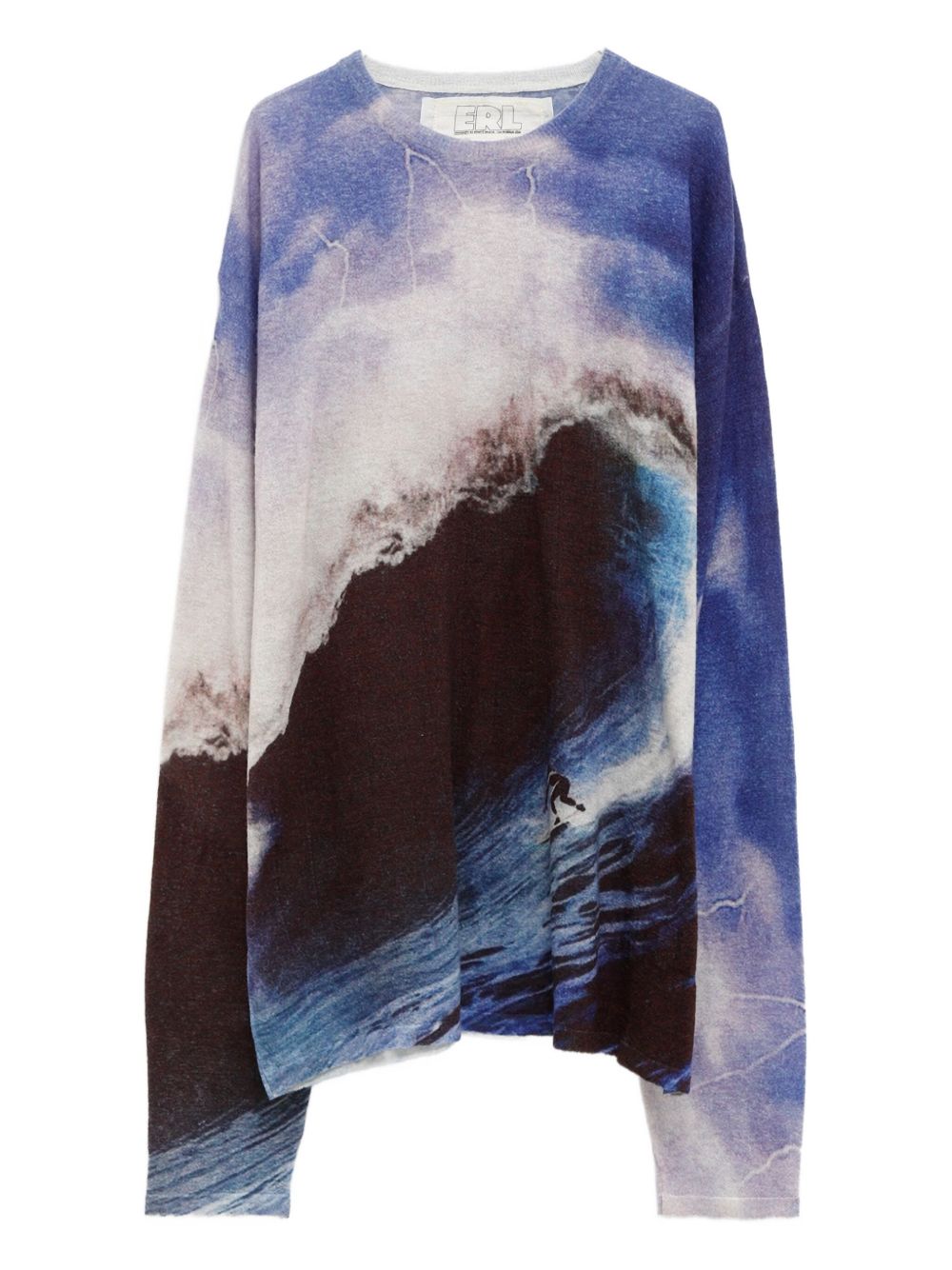 ERL wave-jacquard jumper - Blue