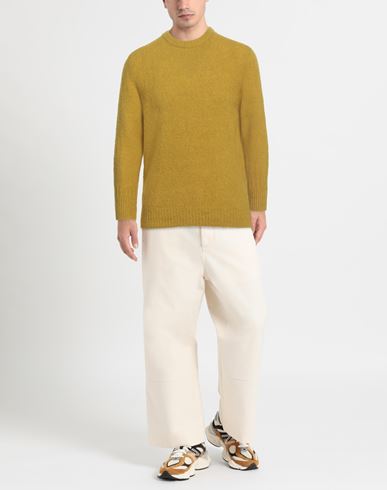 Amaranto Man Sweater Mustard Size L Wool, Cashmere, Nylon