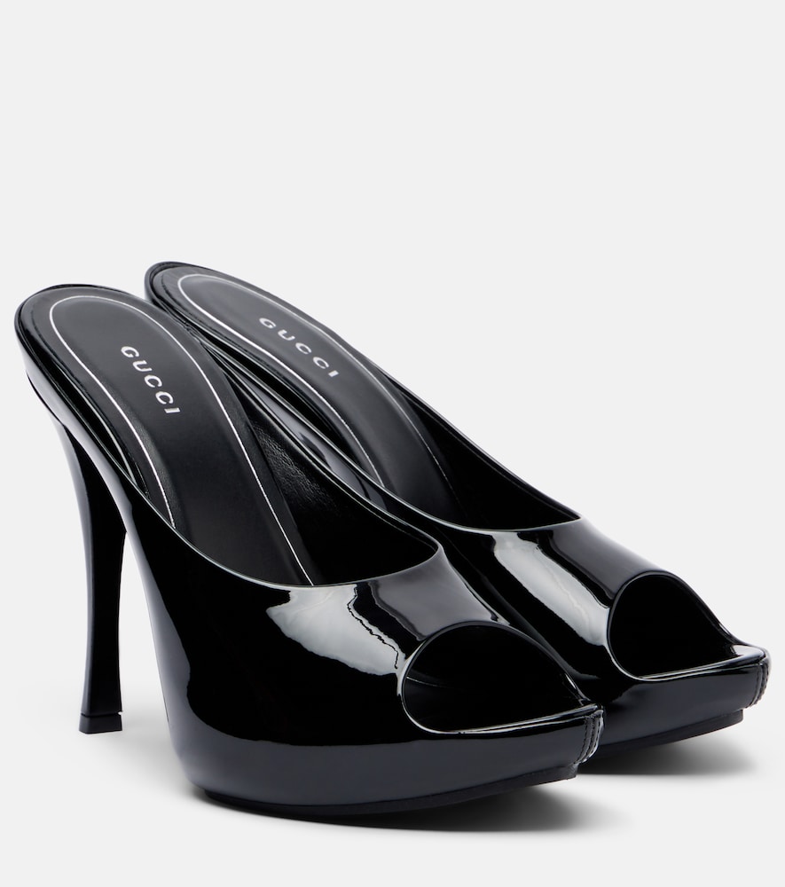 Viv patent leather platform mules