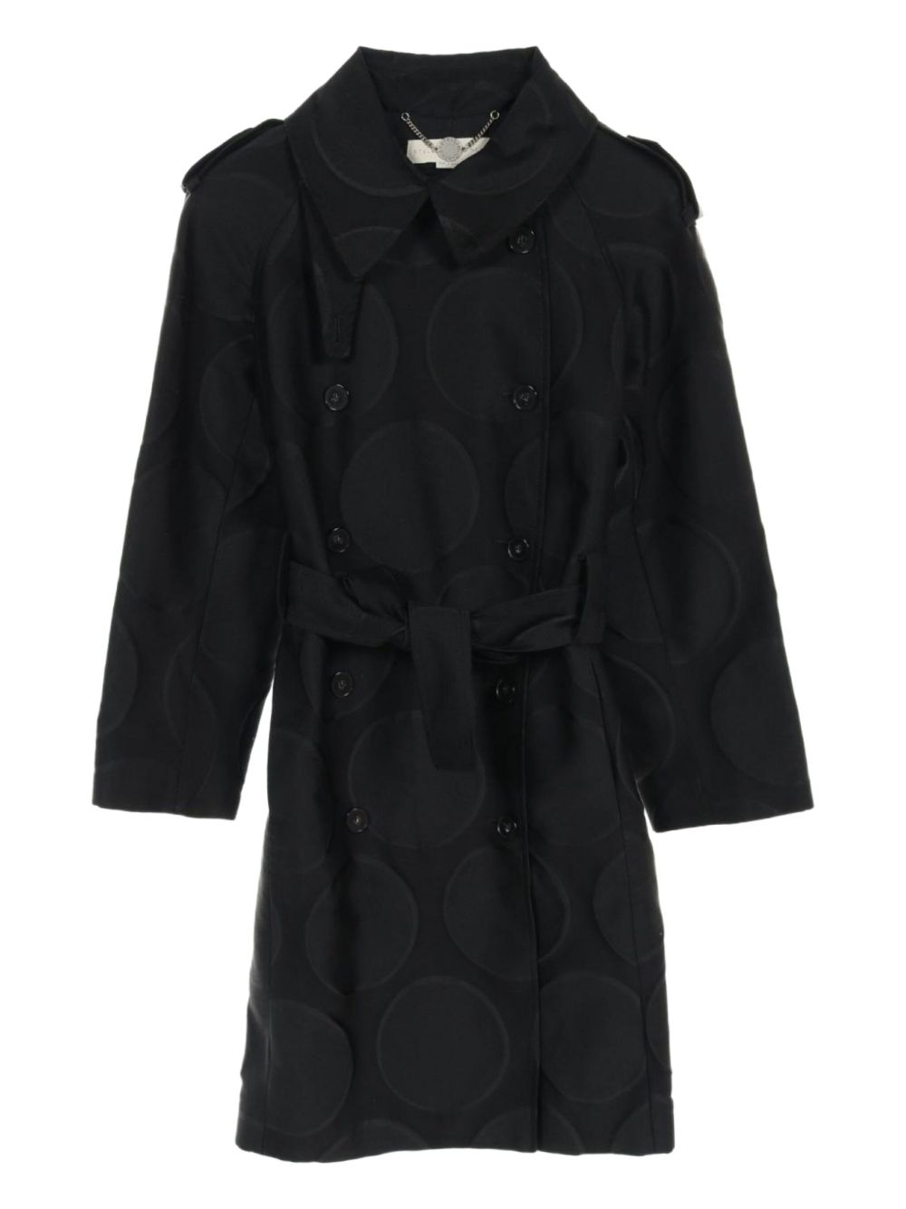 2010s wool trench coat - Black