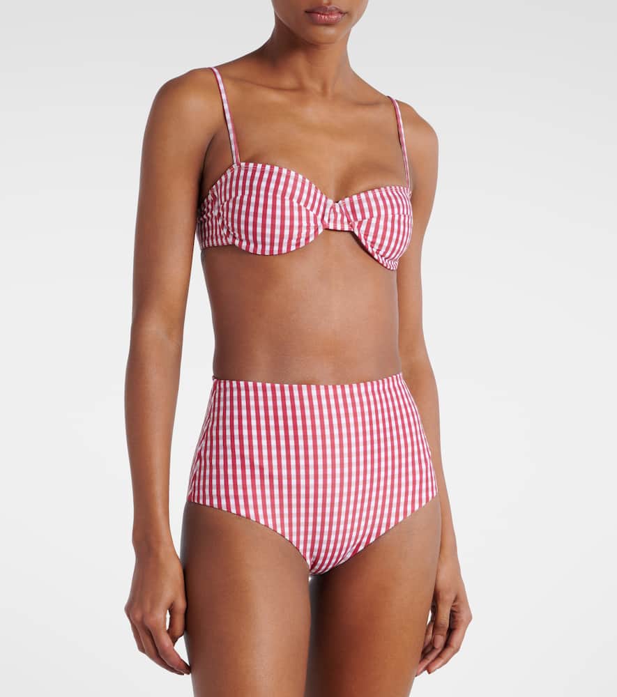Faithfull Reyes gingham bikini bottoms