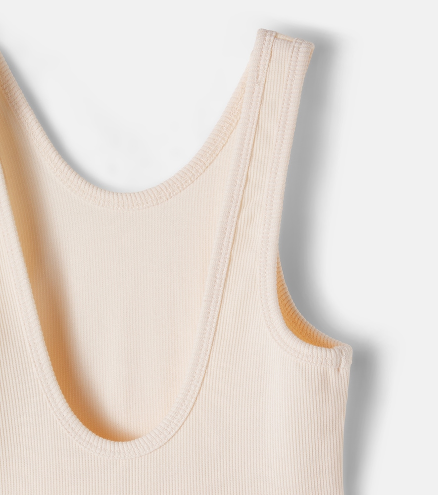 Corella ribbed-knit cotton-blend dress