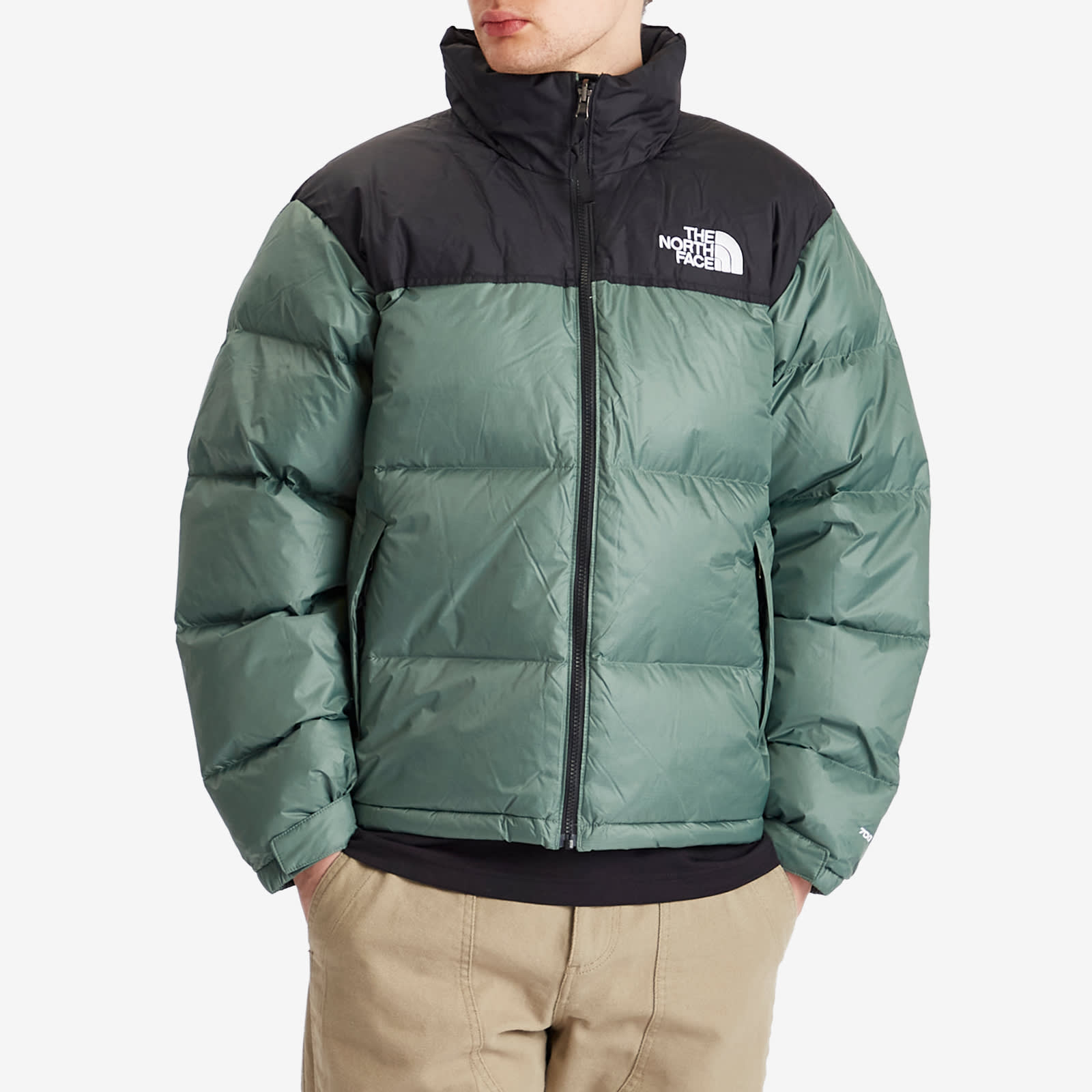 Men's 1996 Retro Nuptse Jacket in Duck Green/Tnf Black