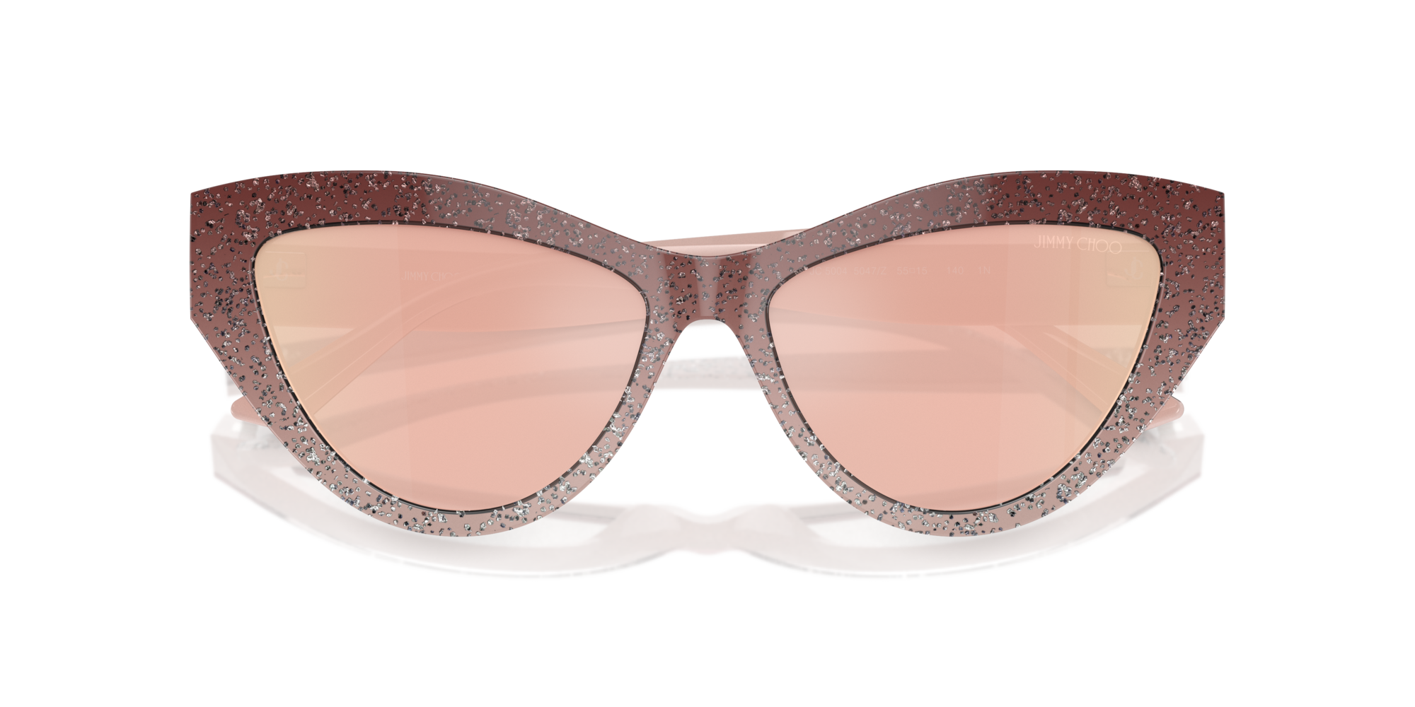 Jimmy Choo Woman Jimmy Choo JC5004 5047/Z Sunglasses Acetate Pink Pink Cat Eye Normal Mirror