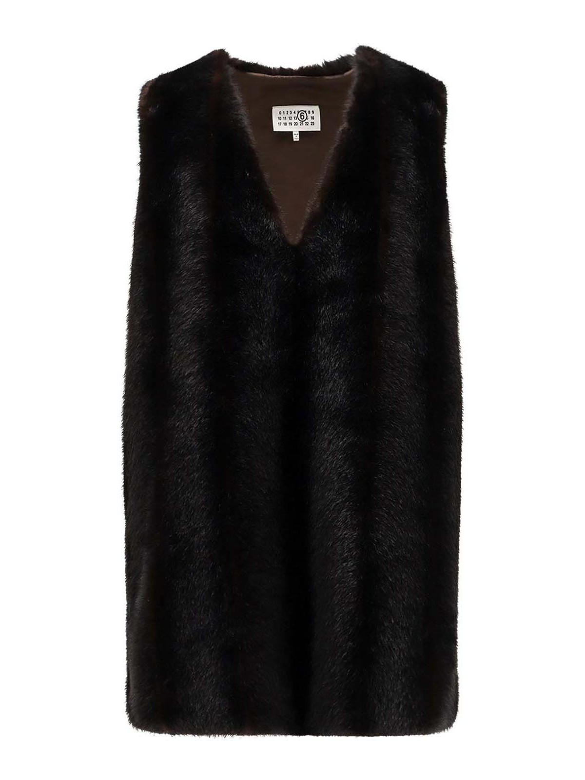 Short dress in eco shearling