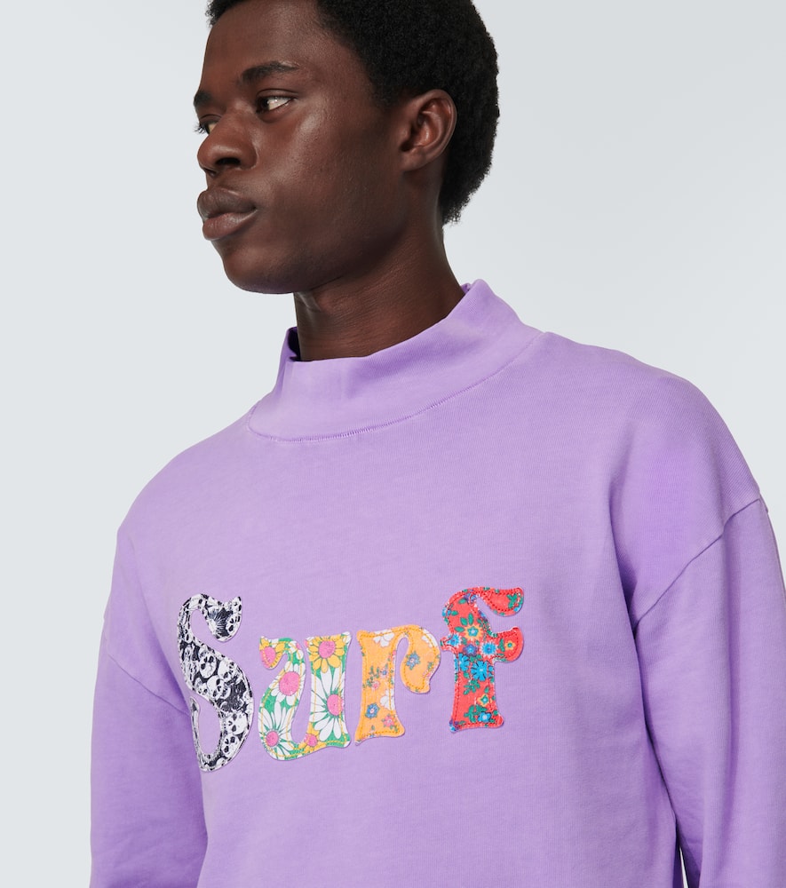 Appliqué cotton jersey sweatshirt