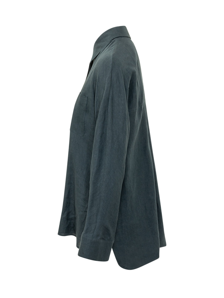 Navy Blue Regular Solid Shirt