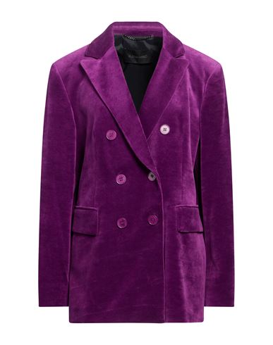 Elena Mirò Woman Blazer Mauve Size 16 Cotton, Polyester