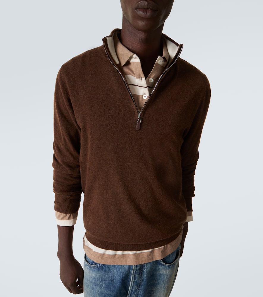 Mr Fenchurch cashmere half-zip sweater