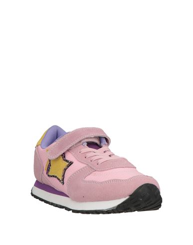 Kid Girl Sneakers Pink Size 3.5Y Leather, Textile fibers
