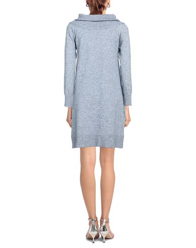 Woman Mini dress Blue Size 6 Viscose, Polyester, Polyamide