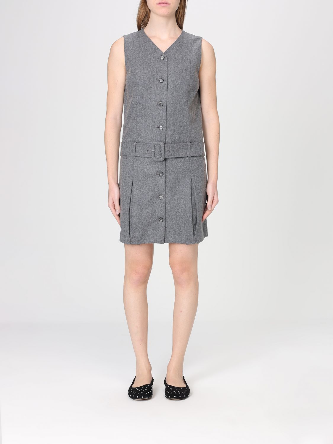 Dress A. P.C. Woman color Grey