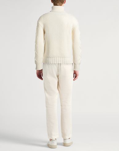 Man Turtleneck Cream Size S Virgin Wool