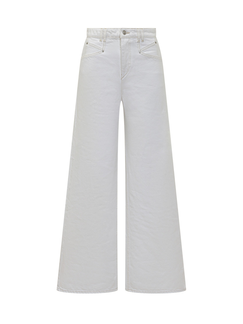 White Relaxed High Rise Jeans