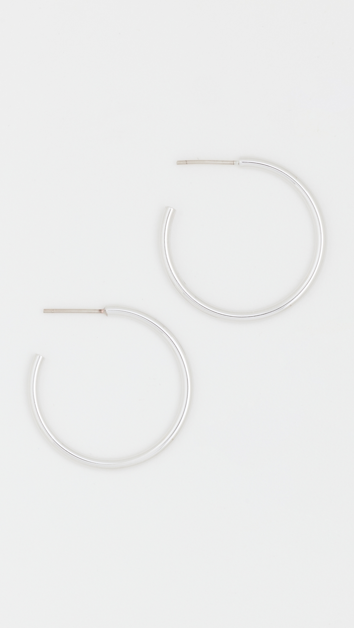 Thread Mini Hoops Silver One Size