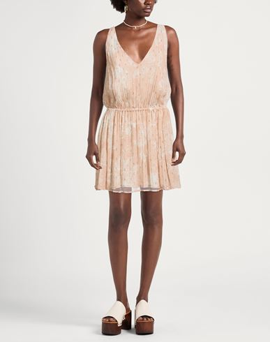 Conscious Woman Mini dress Blush Size XXS Viscose, Metallic fiber
