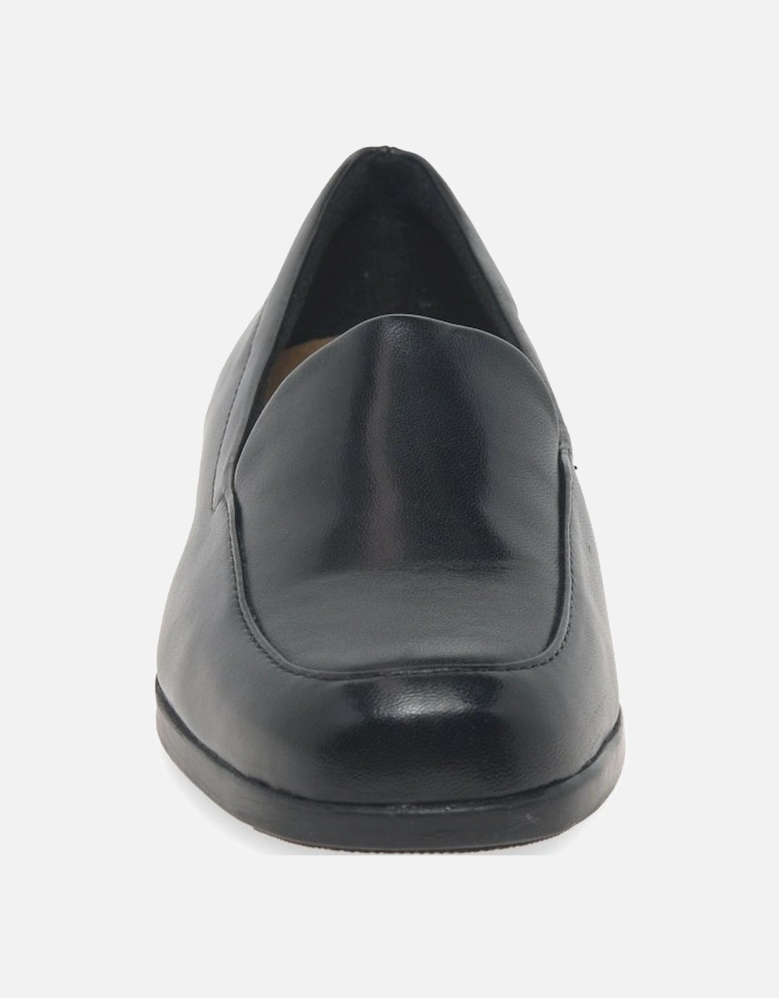 Clarks Women's Georgia Womens Wide Fit Loafers - Black