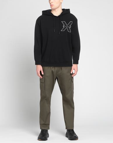 Man Sweatshirt Black Size L Cotton