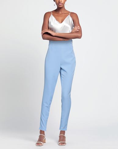 Relish Collection Woman Pants Light blue Size 8 Polyester, Elastane