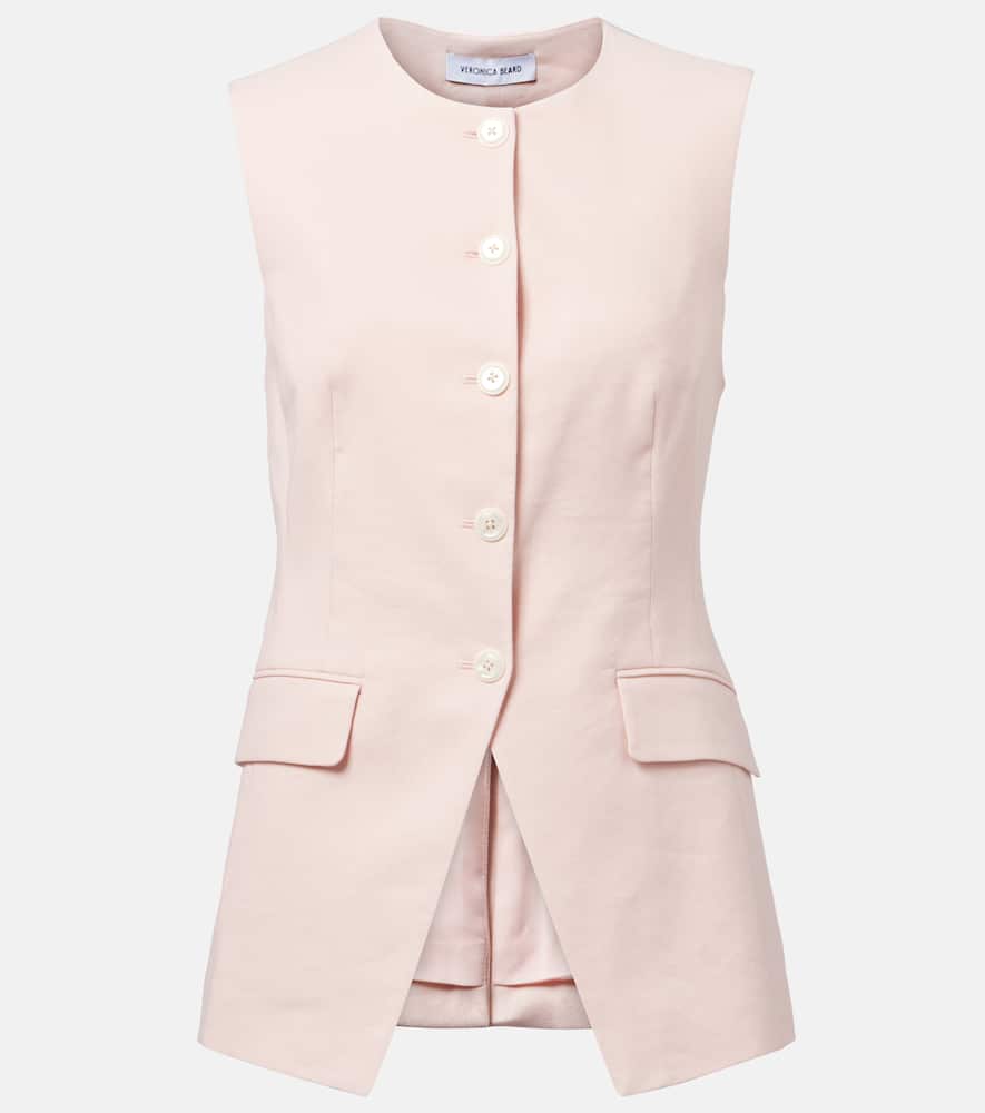 Lois linen-blend vest