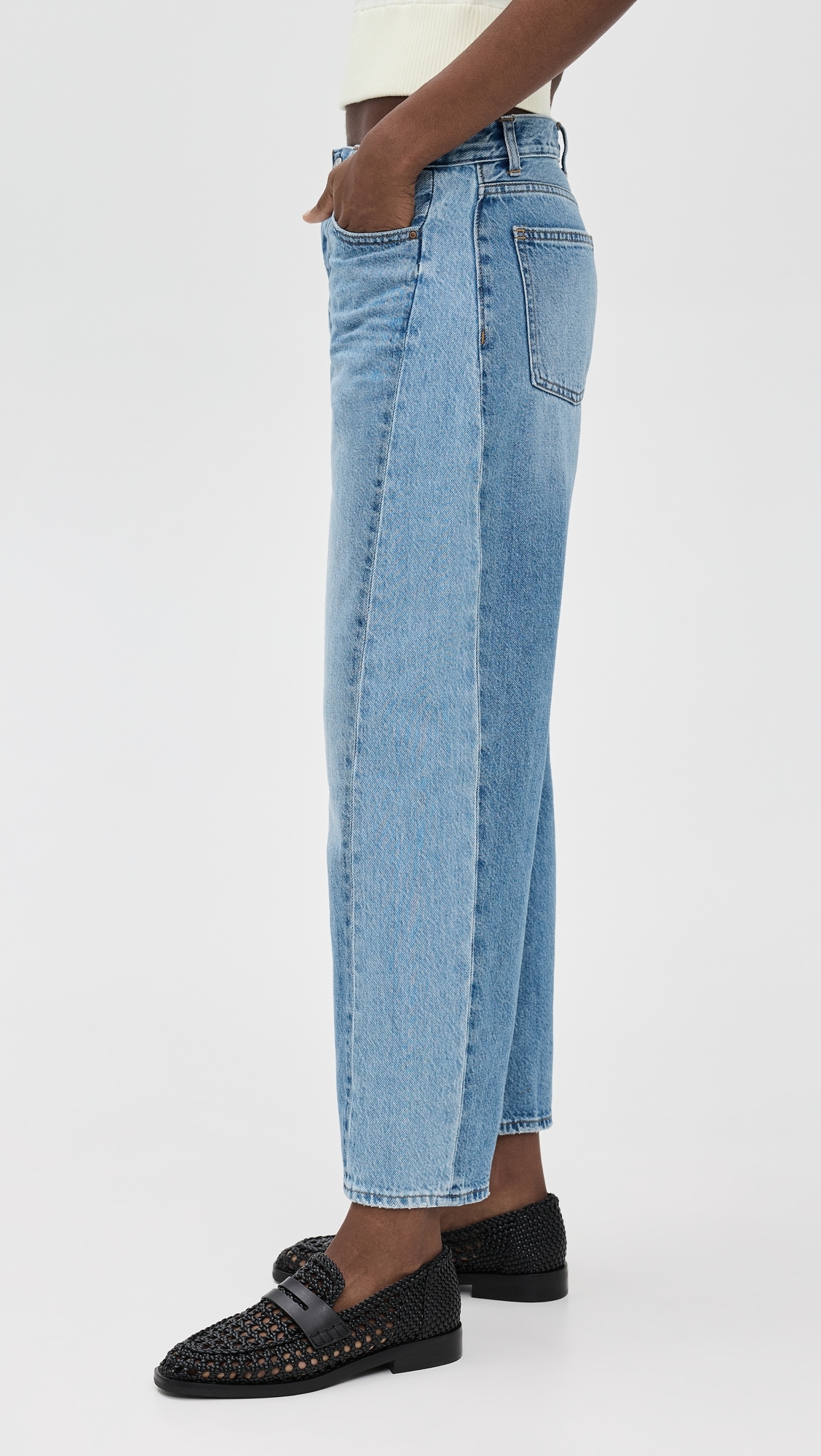 Madewell Pieced Barrel-leg Jeans in Redlands Wash Redlands Wash