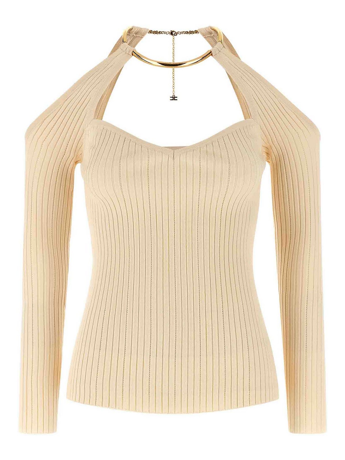 Necklace Sweater Sweaters And Cardigans Beige