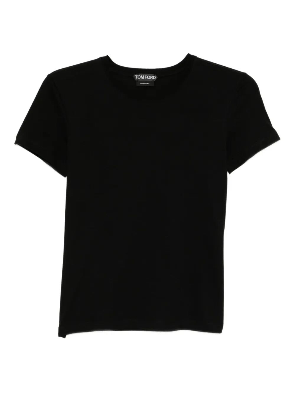 Cotton T-Shirt With Tf Logo Embroidery