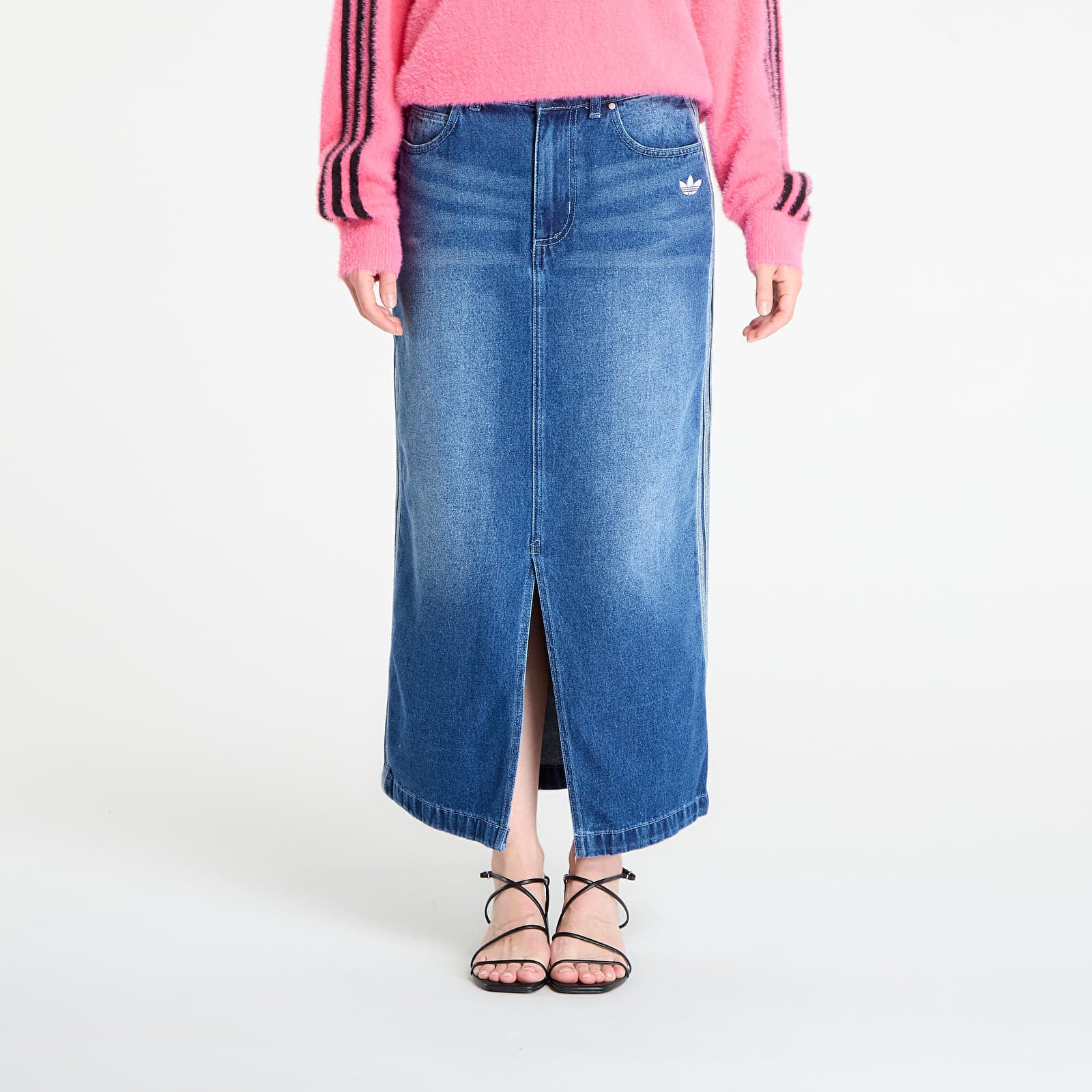 Adidas Adicolor 3-Stripes Denim Pencil Skirt Indigo Deni