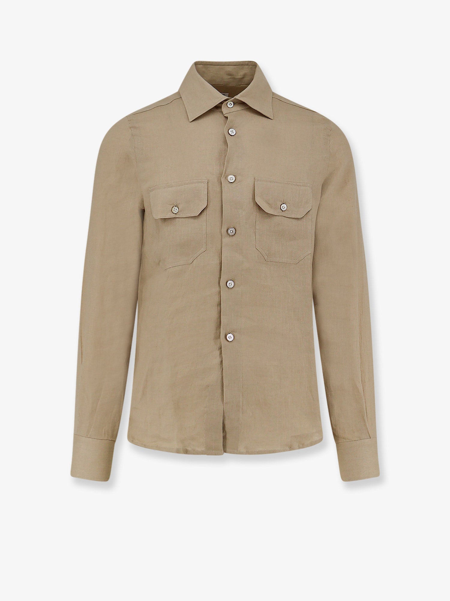 100% Linen Shirt — Beige