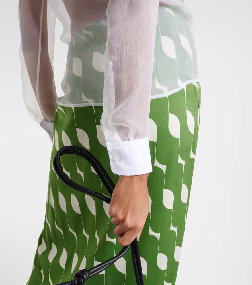 Silk and cotton shirt