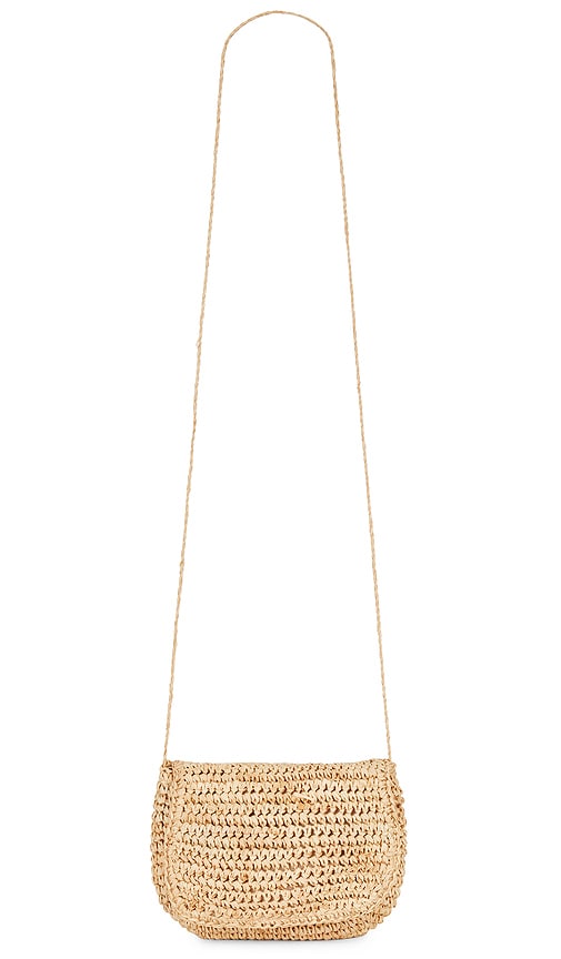 Hat Attack Straw Belt Bag in Tan