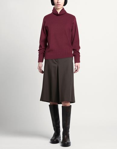 Woman Turtleneck Burgundy Size 10 Polyester, Acrylic, Viscose, Nylon