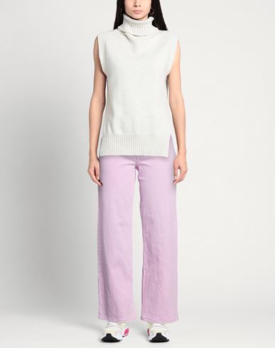 Woman Jeans Pink Size 10 Cotton, Elastane