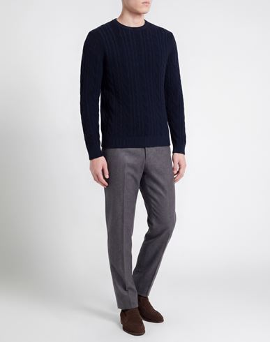 Man Sweater Midnight blue Size 40 Virgin Wool, Viscose, Cashmere