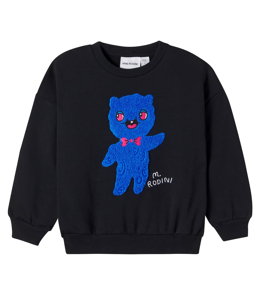 Embroidered cotton jersey sweatshirt