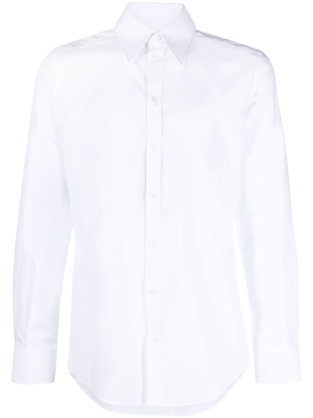 Long-sleeve cotton shirt - White