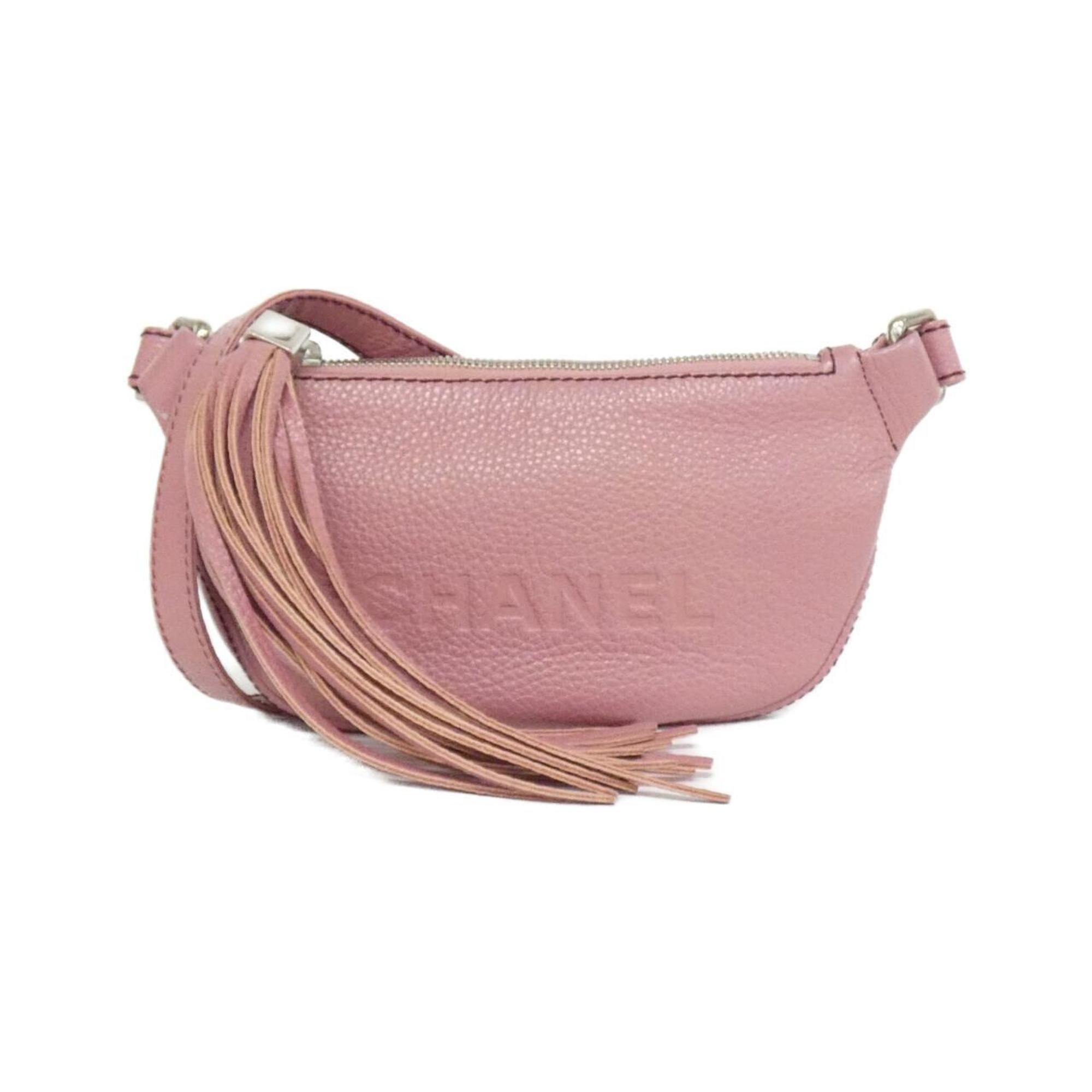 Chanel Pink Leather Shoulder Bag Pre-Owned