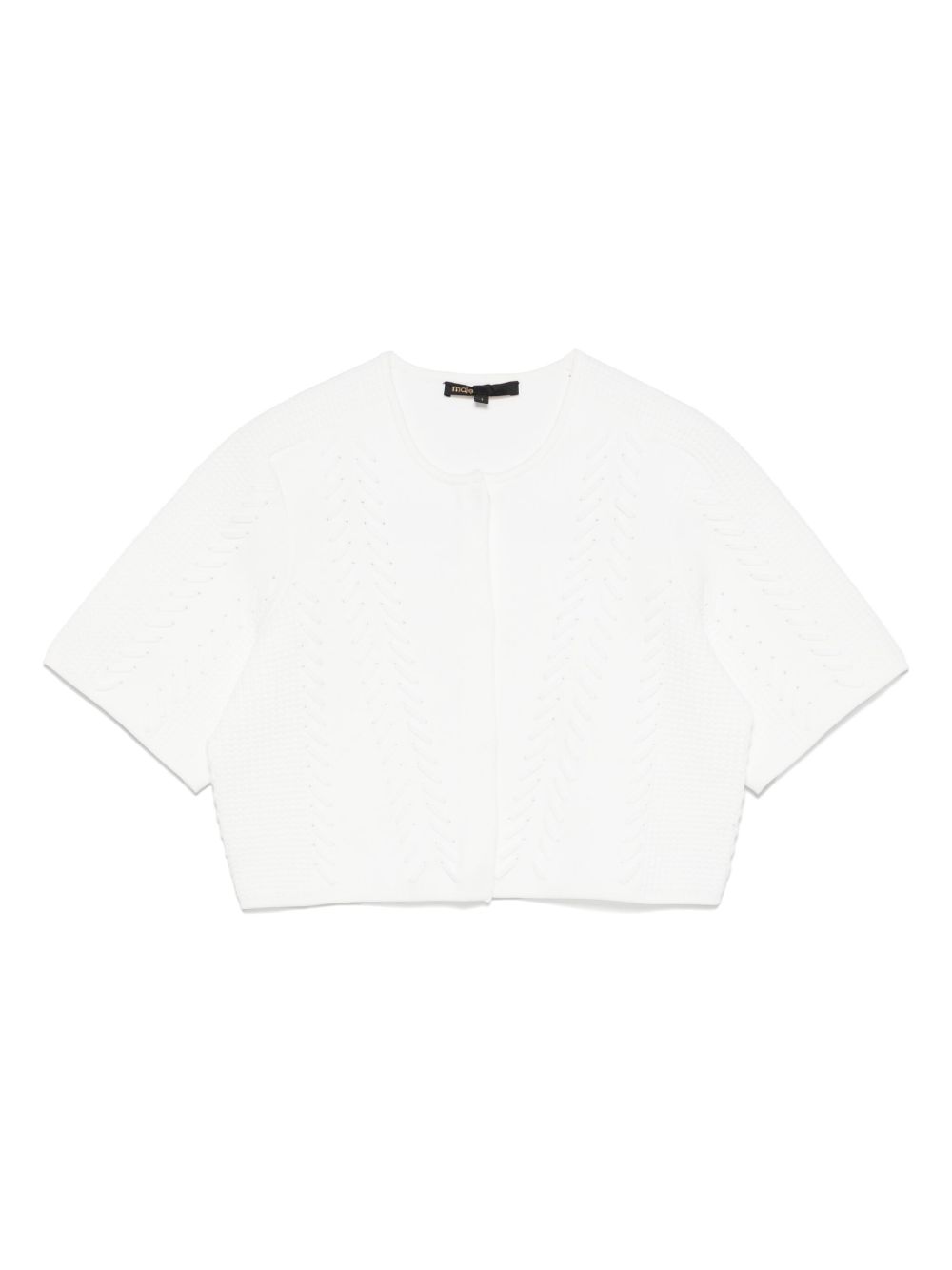 Cropped cardigan - White