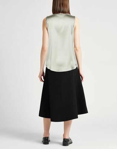 Woman Top Sage green Size M Silk, Elastane