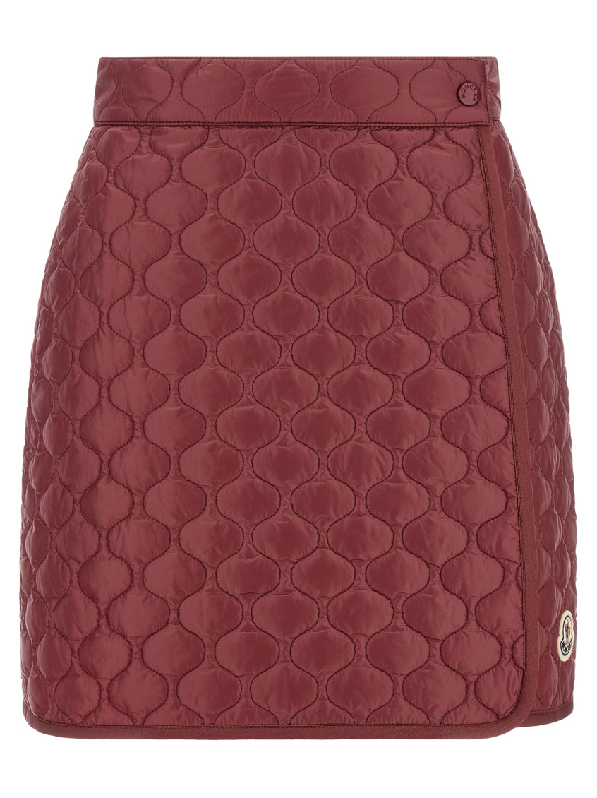 Square Quilting Skirt Skirts Bordeaux