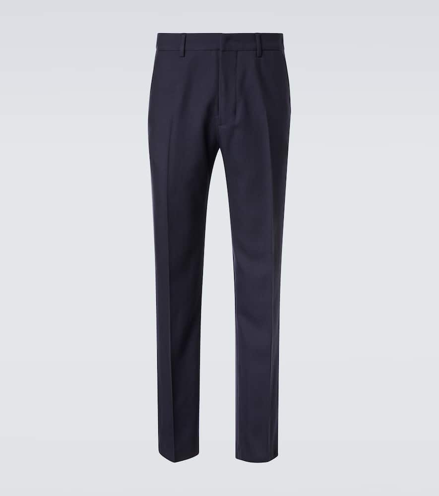 Pleated virgin wool pants