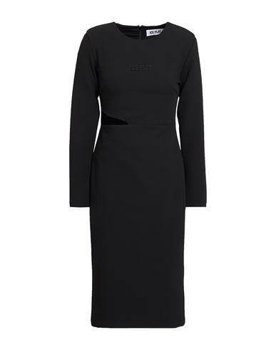 Woman Midi dress Black Size 4 Polyester, Viscose, Elastane