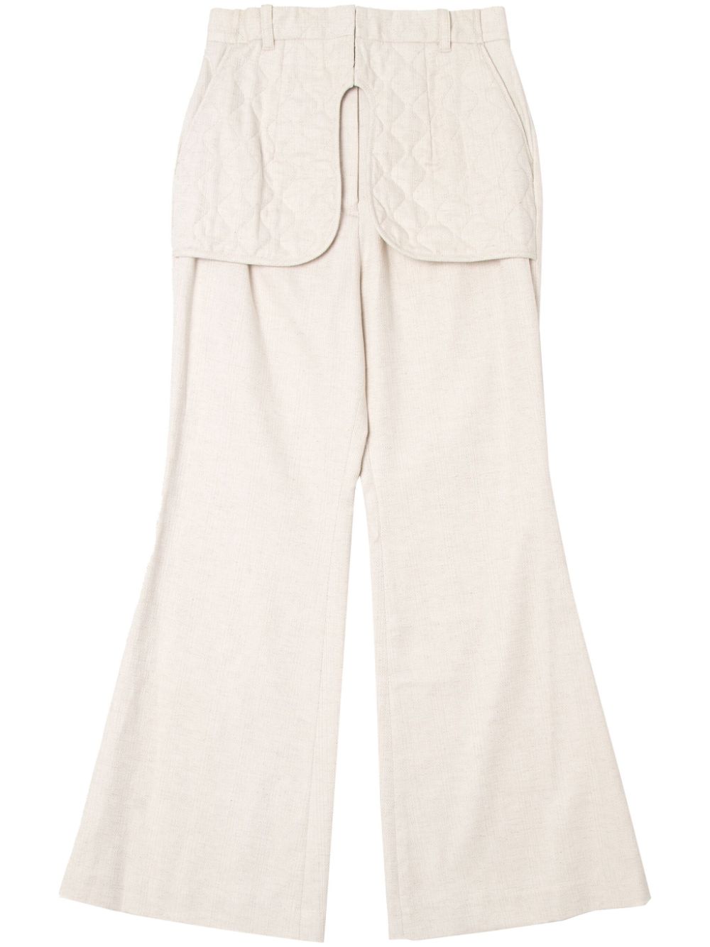 Wide-leg trousers - Green